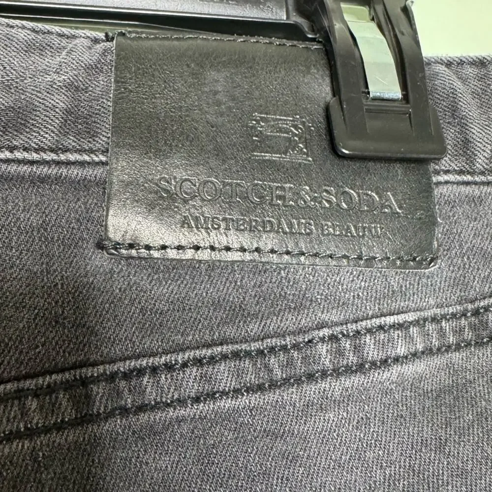 Scotch & Soda Black Amsterdams Blauw Straight Slim fit jeans Size 31/32